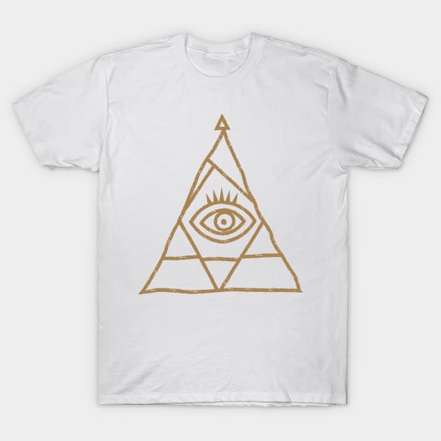 Illuminati - The Pyramid with an Eye (IV) T-Shirt by DiVicente